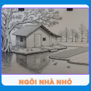 Ngôi nhà nhỏ mái tranh làng quê VN