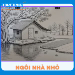 Ngôi nhà nhỏ mái tranh làng quê VN